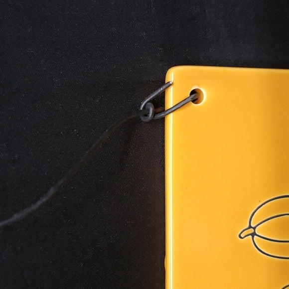 Rae Dunn Orange Ceramic Plaque, "LIFE IS GOURD" with Printed Gourds and Pumpkins - Picture 3 of 5